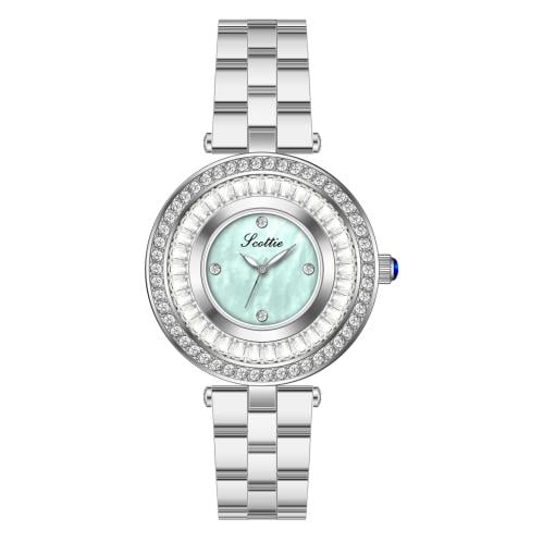 ساعة نسائي سكلوتي 9635 فضي ميناء  تيفاني