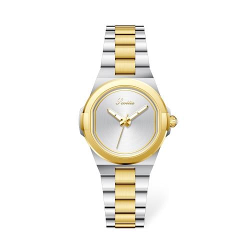 ساعة نسائي سكلوتي 9747 لونين ذهبي ميناء ابيض