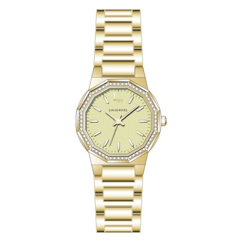 ساعة نسائي لويس ريفال 23018ذهبي ميناء ذهبي