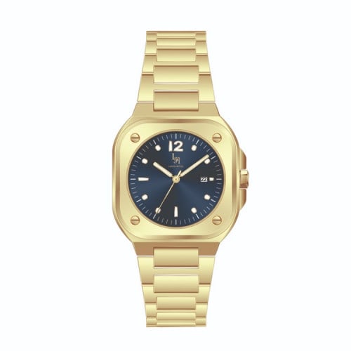 ساعة رجالي لويس ريفال LR21017 ذهبي ميناء كحلي