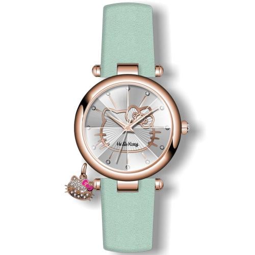 ساعة نسائي من هالو كيتي 18025 جلد تيفاني