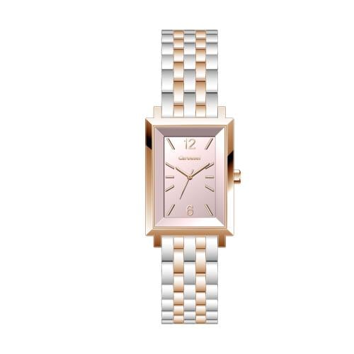 ساعة نسائي كاروسيل 416 نحاسي وفضي ميناء فوشي