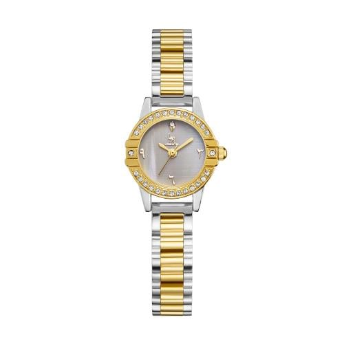 ساعة نسائي  لويس ريفال  22002 لونين ذهبي ميناء رصاصي