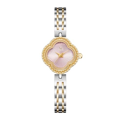 ساعة نسائي  لويس ريفال LR2405 لونين ذهبي ميناء زهري