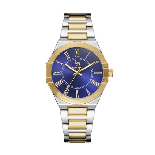ساعة رجالي  لويس ريفال LR1207 لونين ذهبي ميناء ازرق