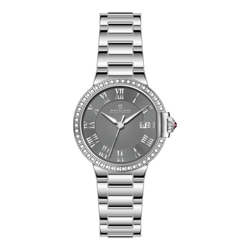 ساعةنسائي بروجيه 23002 فضي ميناء رصاصي