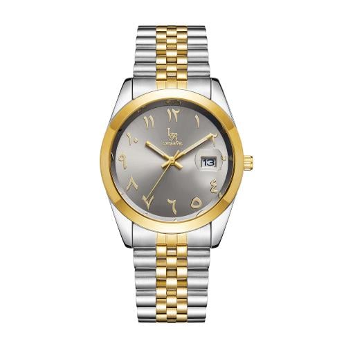 ساعة رجالي  لويس ريفال LR2415 لونين ذهبي ميناء رصاصي