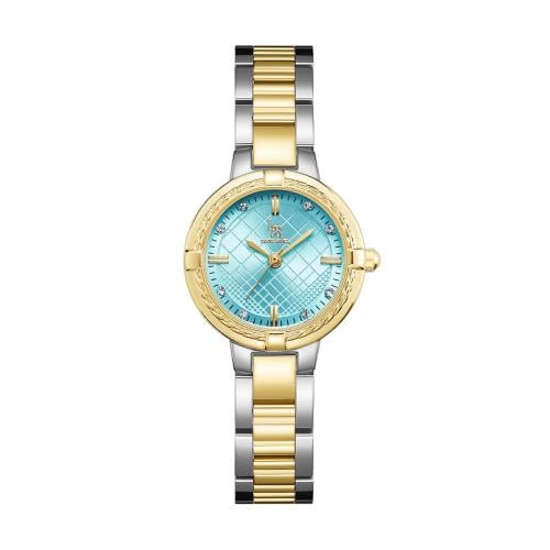 ساعة نسائي  لويس ريفال  078 لونين ذهبي ميناء سماوي