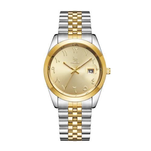 ساعة رجالي  لويس ريفال LR2415 لونين ذهبي ميناء ذهبي