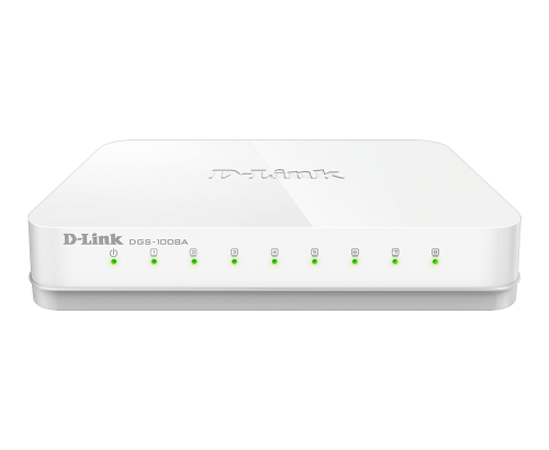 جيجا بايت مقسم شبكة دي لينك D-LINK عادي 8 مخارج موديل DGS-1008 A/B