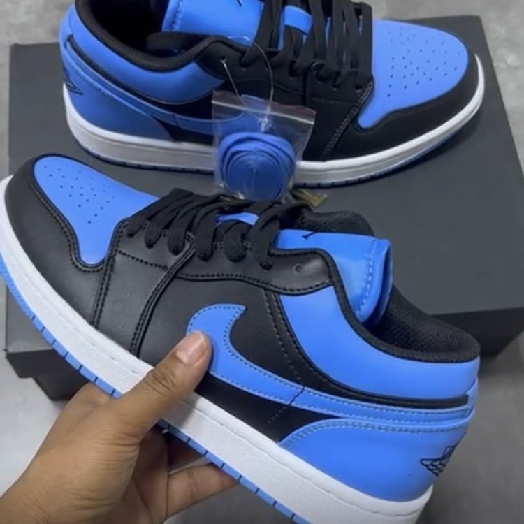 Air Jordan 1 Low GS (Black/University Blue)