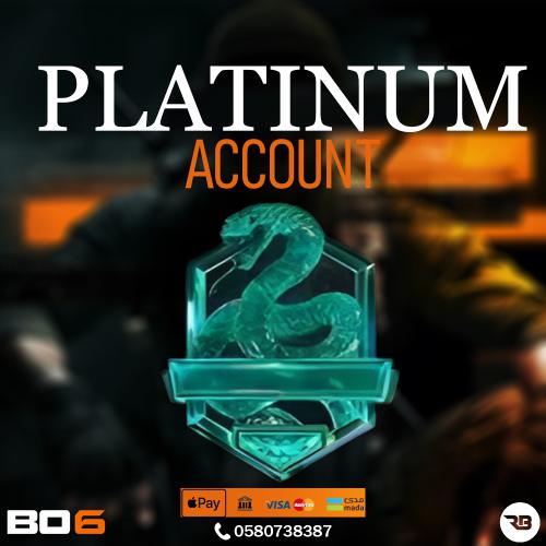 حساب PLATINUM يدوي 100% ملكية كاملة