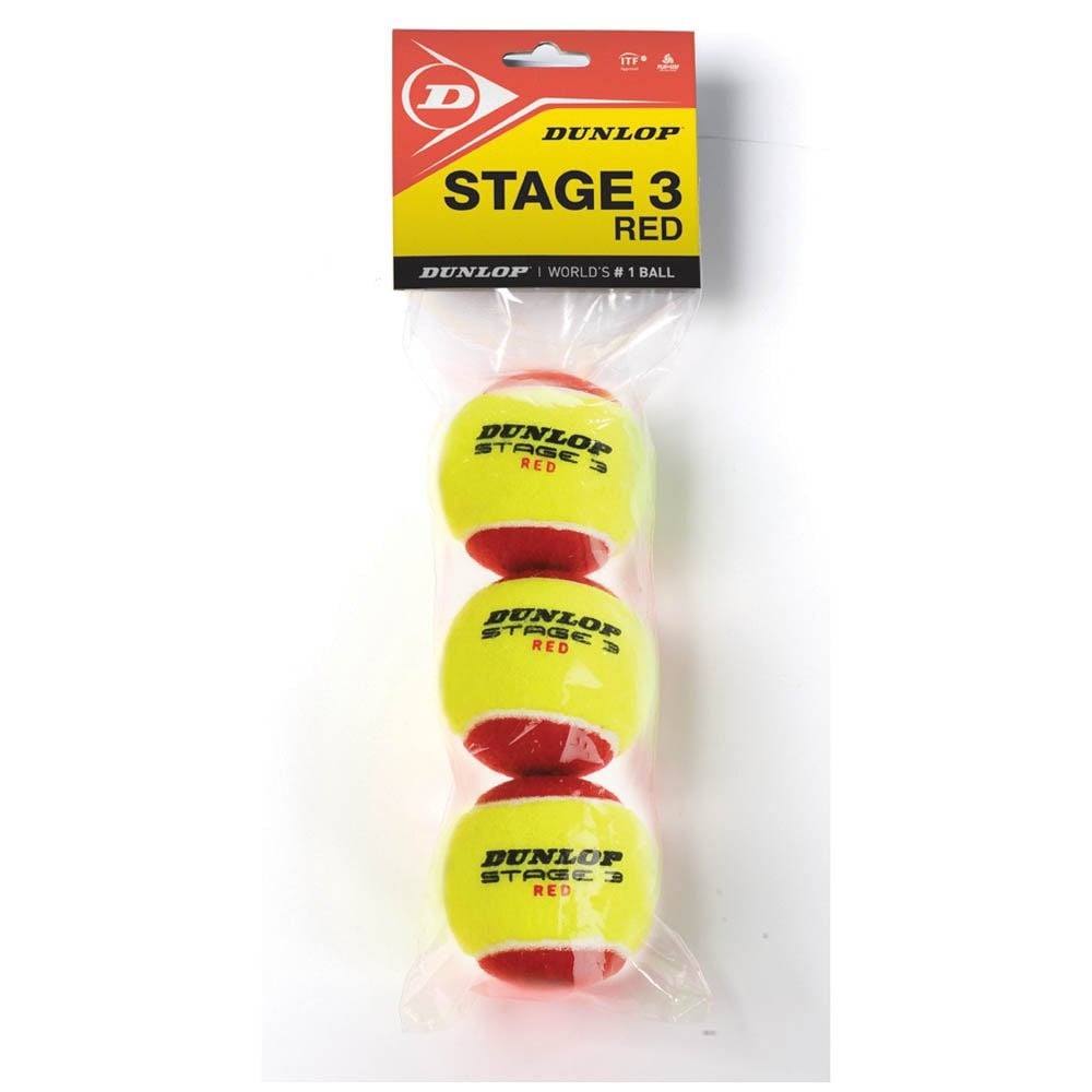 72 x Meister S3 Stage 3 Red Spot Tennis Balls 75% slower bounce suits 5 to 8 