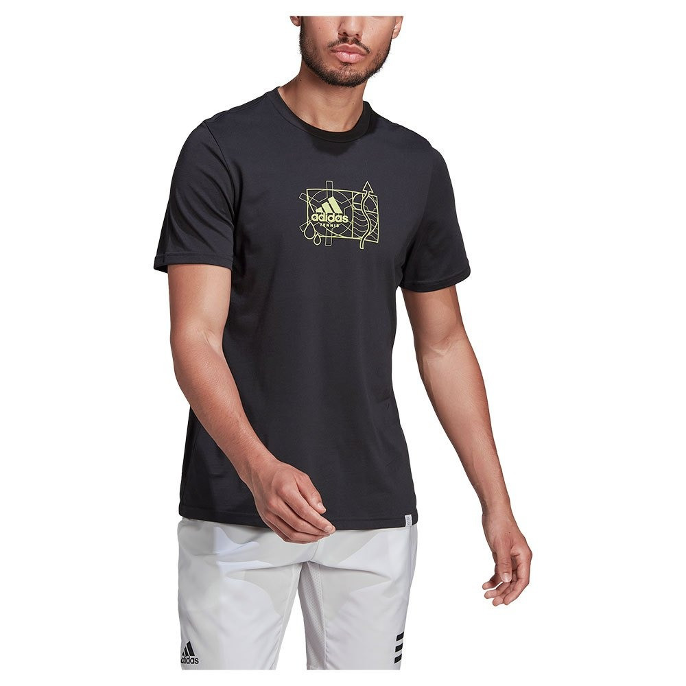 equipment Short Sleeve T-Shirt adidas Graphic rackets and GC Tennis Tennis -