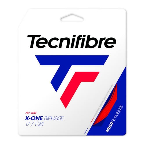 TECNIFIBRE X-One Biphase Tennis Single String Red...