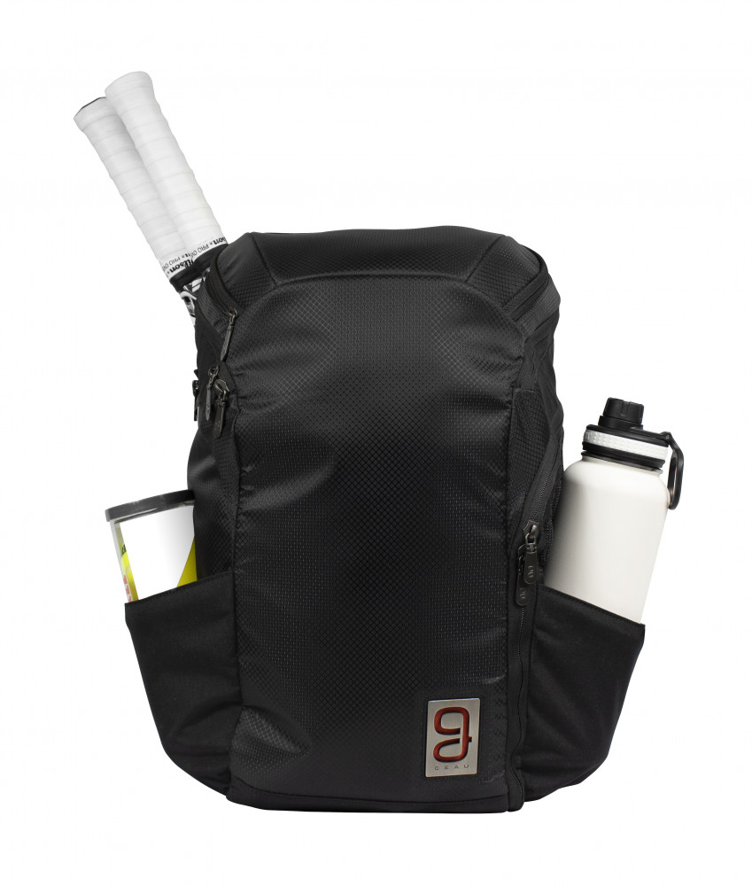 black tennis backpack