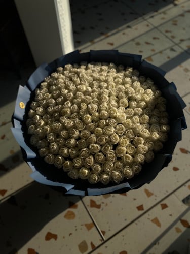 باقة جوري ابيض عملاقة