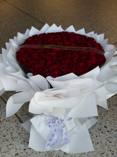 باقة جوري احمر عملاقة