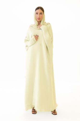 عباية صفراء بشت فاخرة وأنيقة - Luxury silk