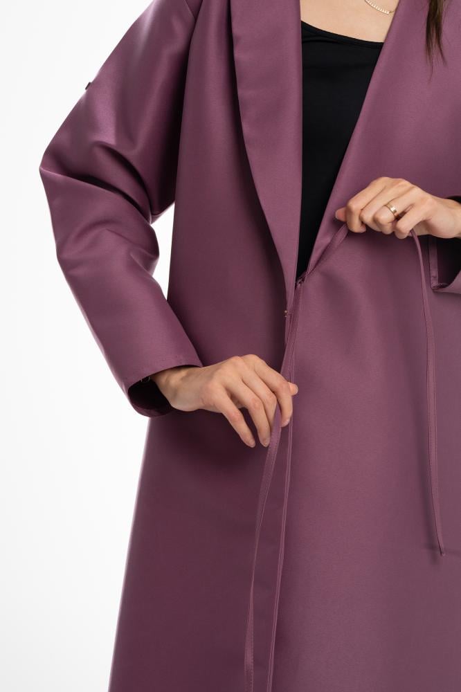 Luxury Turquoise Taffeta Abaya Wrap with Inner Tie - Colorful