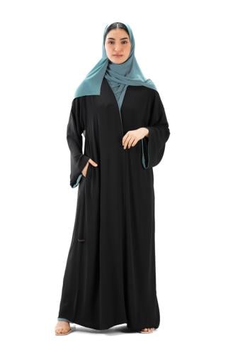 عباية دبل فيس ( وجهين ) باللون الاسود والتيفني - D...