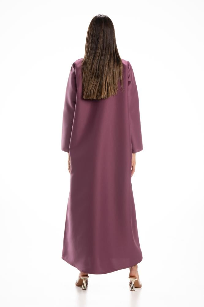 Luxury Turquoise Taffeta Abaya Wrap with Inner Tie - Colorful