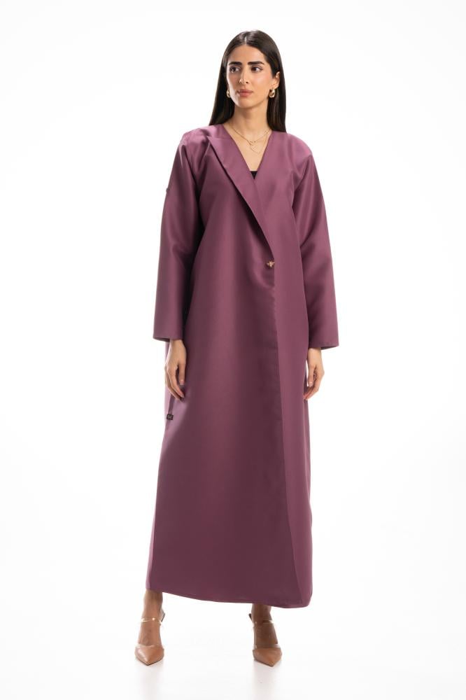 Luxury Turquoise Taffeta Abaya Wrap with Inner Tie - Colorful