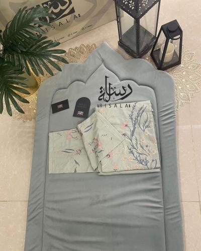 طقم صلاة زهور رسالة اخضر