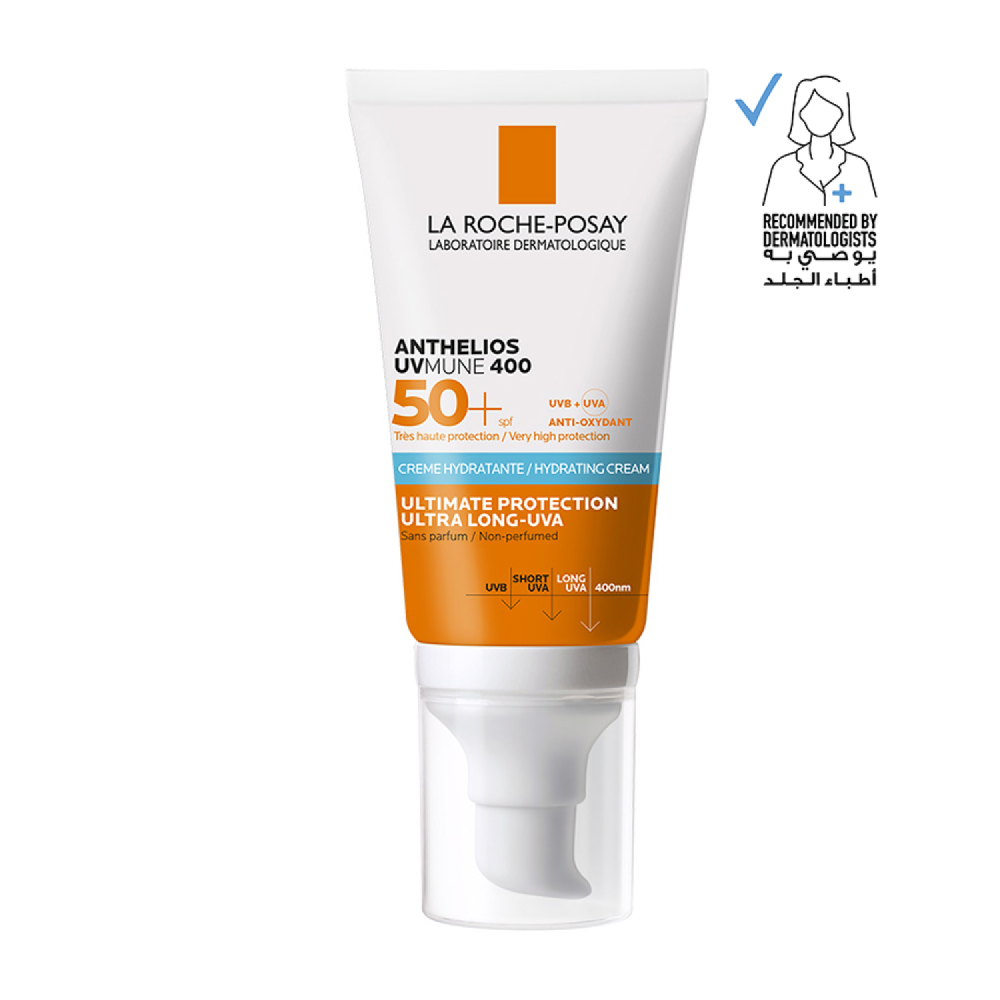 كريم واقي الشمس المرطب أنثيليوس يوفي ميون 400 SPF50+ من لاروش بوزيه 50مل