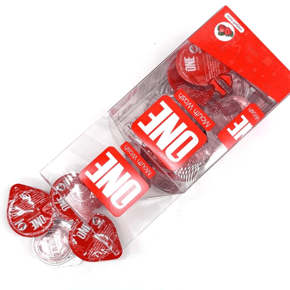 The One Touch Advanced Strawberry Flavor Mouthwash Capsules 20 Capsule