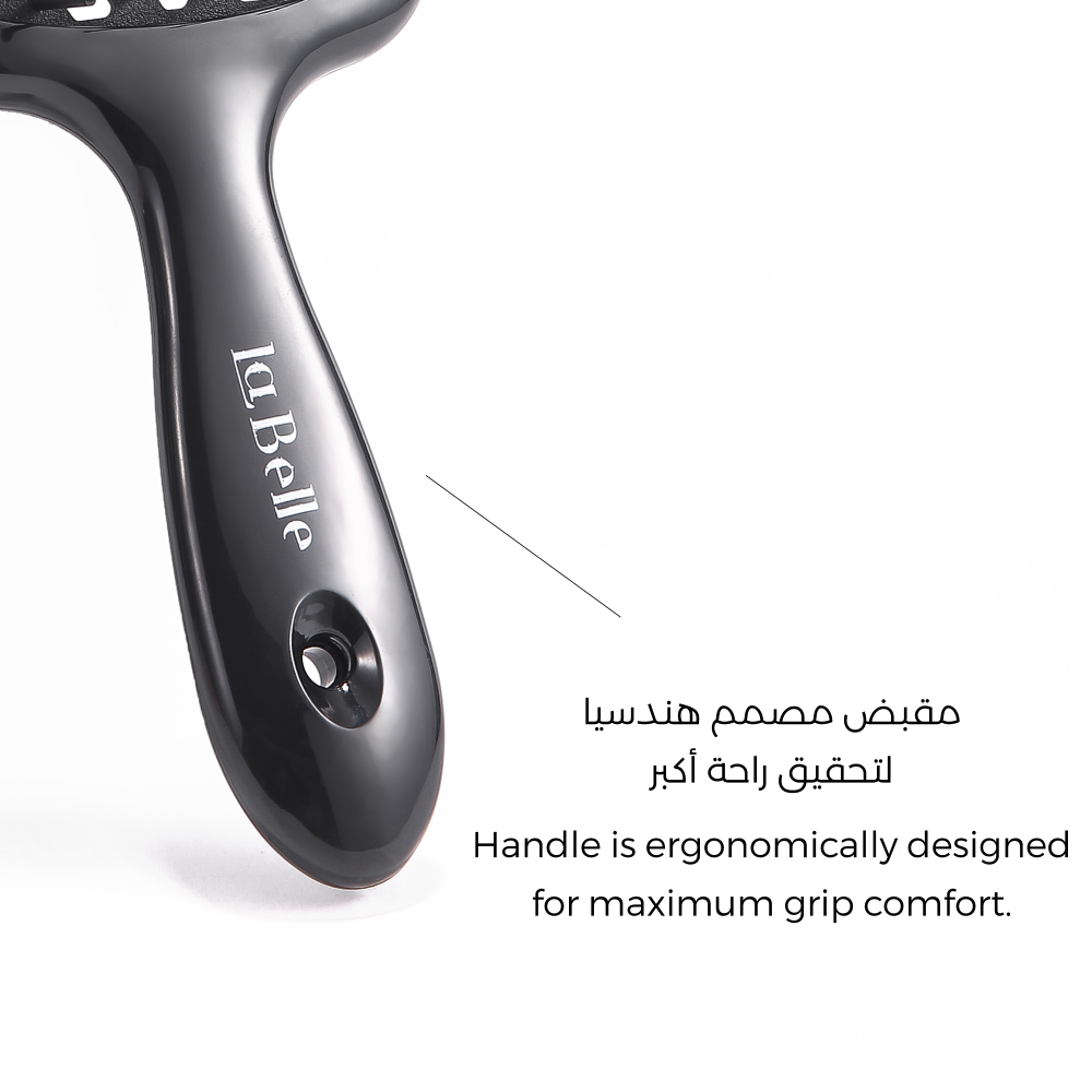 لابيل ماستر برش  - فرشاه للاستخدام اليومي للشعر المبلل -  اسود