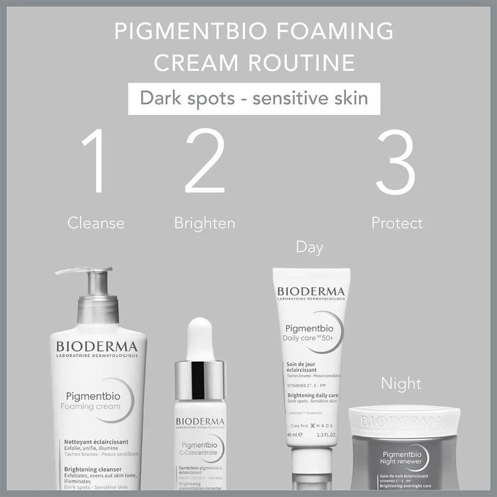 غسول مفتح ومقشر ومرطب للبشرة بيو فومينغ كريم من بيوديرما - 500مل