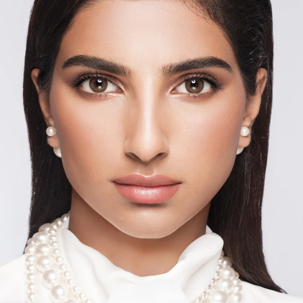 عدسات افل بالم اليومية - ملونة زينة - عبوة تحتوي على عدستين