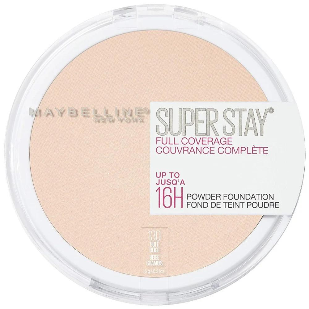 بودرة اساس سوبر ستاي تغطيه كامله من ميبلين - BUFF BEIGE 130