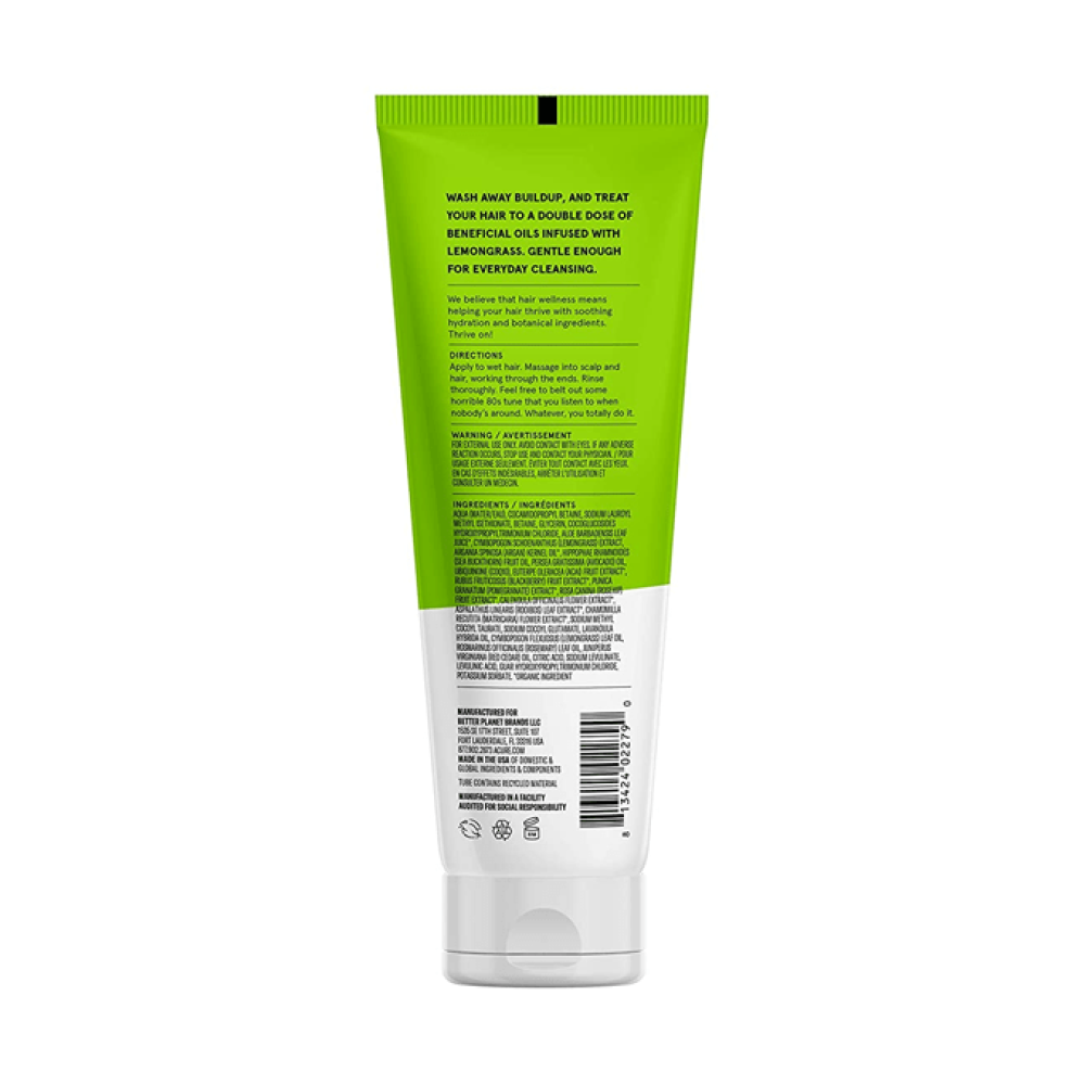Acure Lemongrass  Argan Purifying Shampoo 236ml