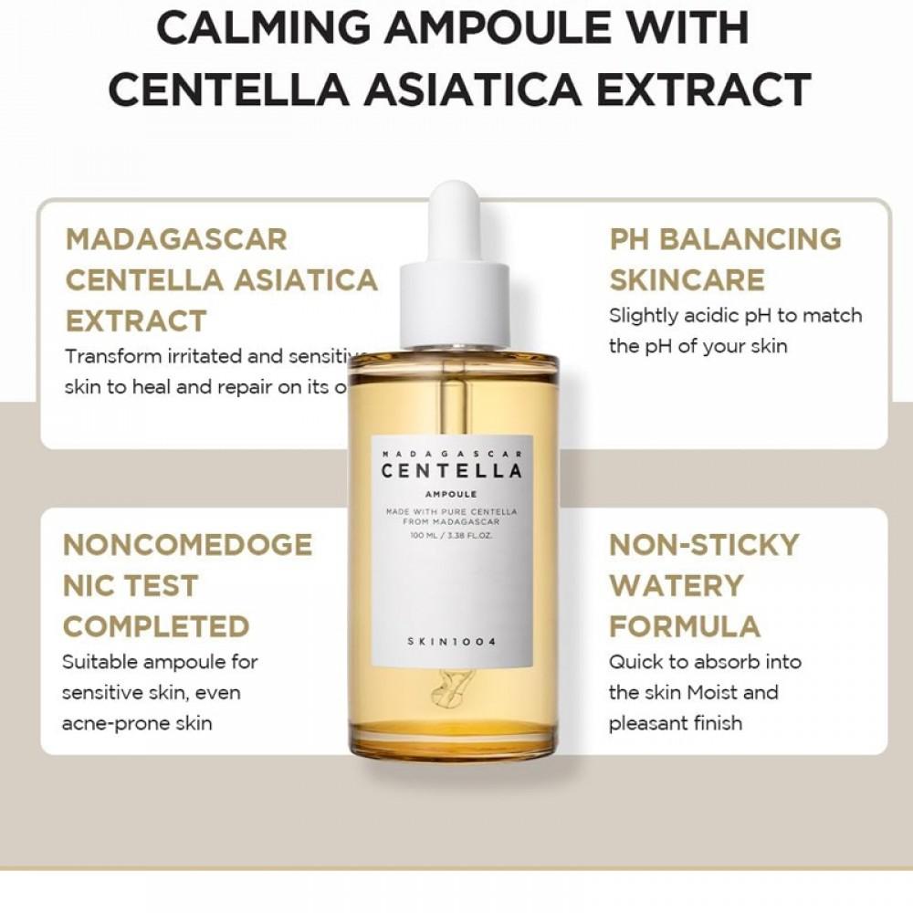 سيروم الوجه بعشبة السينتيلا للترطيب اليومي من سكين 1004 - 55 مل