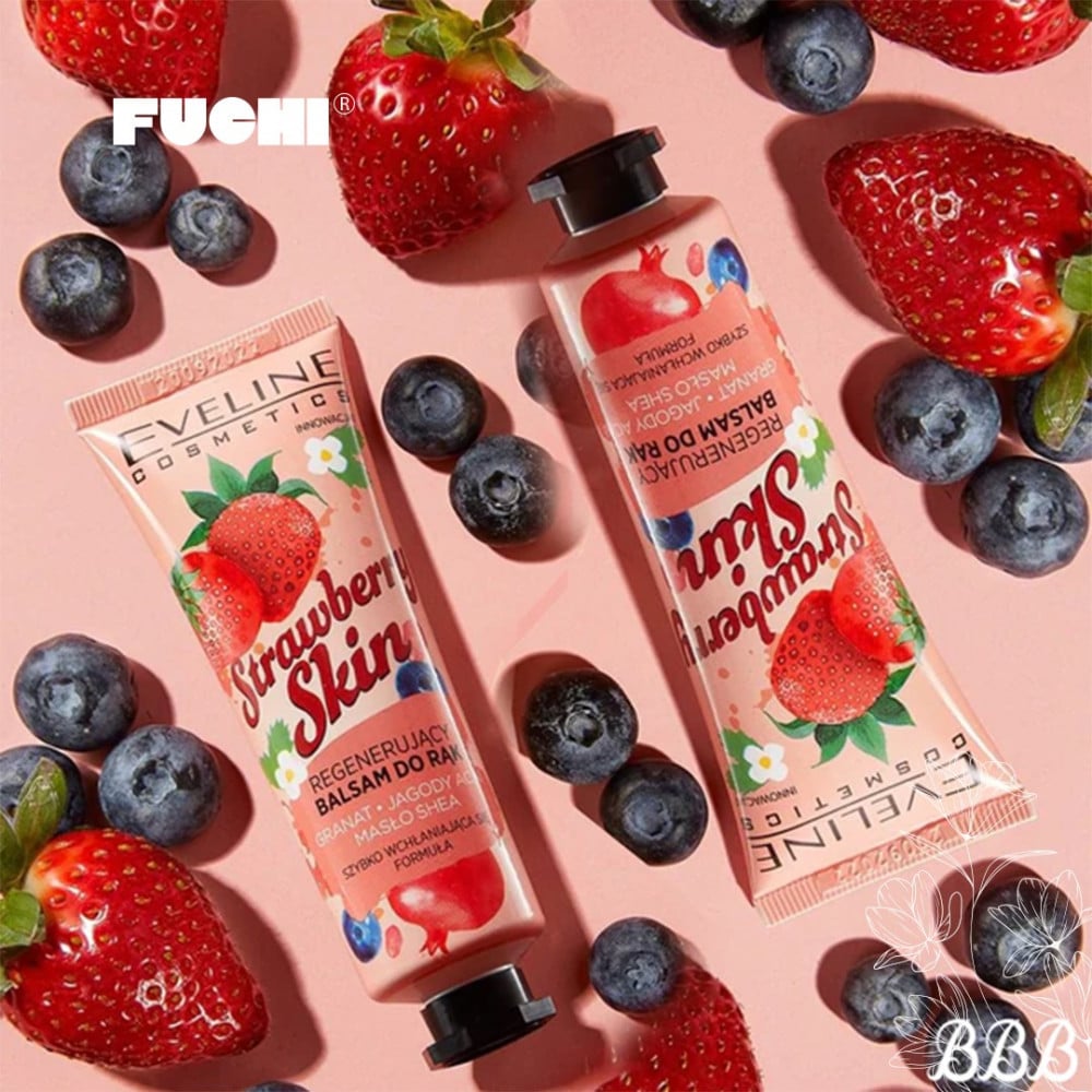 Revitalizing balm for dry and rough hands with strawberry extract 50 m