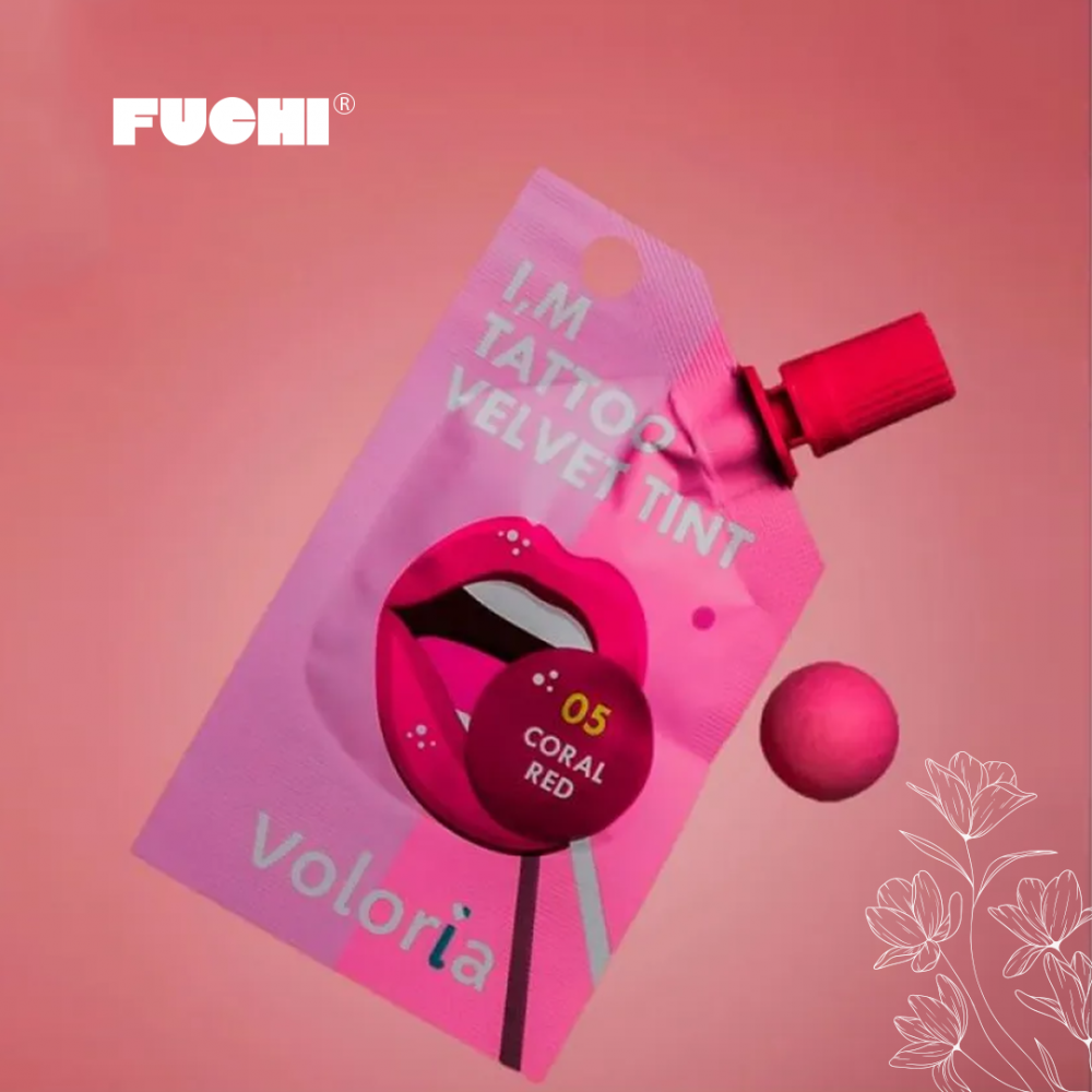 تنت ملمع  الشفاه والخدود اي ام تاتو فلفيت فلوريا  05 كورال رد -  فوشي