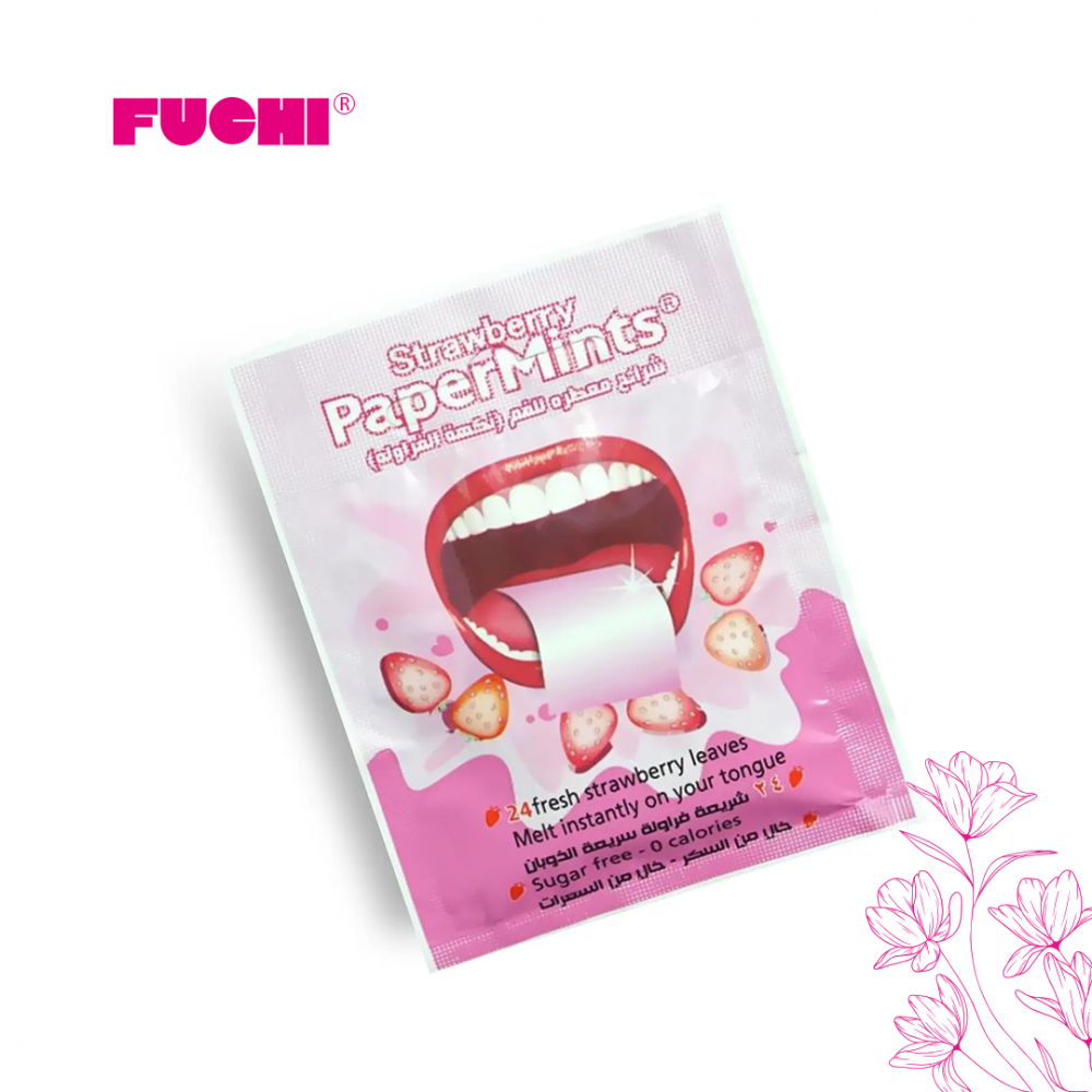 شرائح معطرة للفم بنكهة الفراولة من بيبر منتس - 24 شريحة