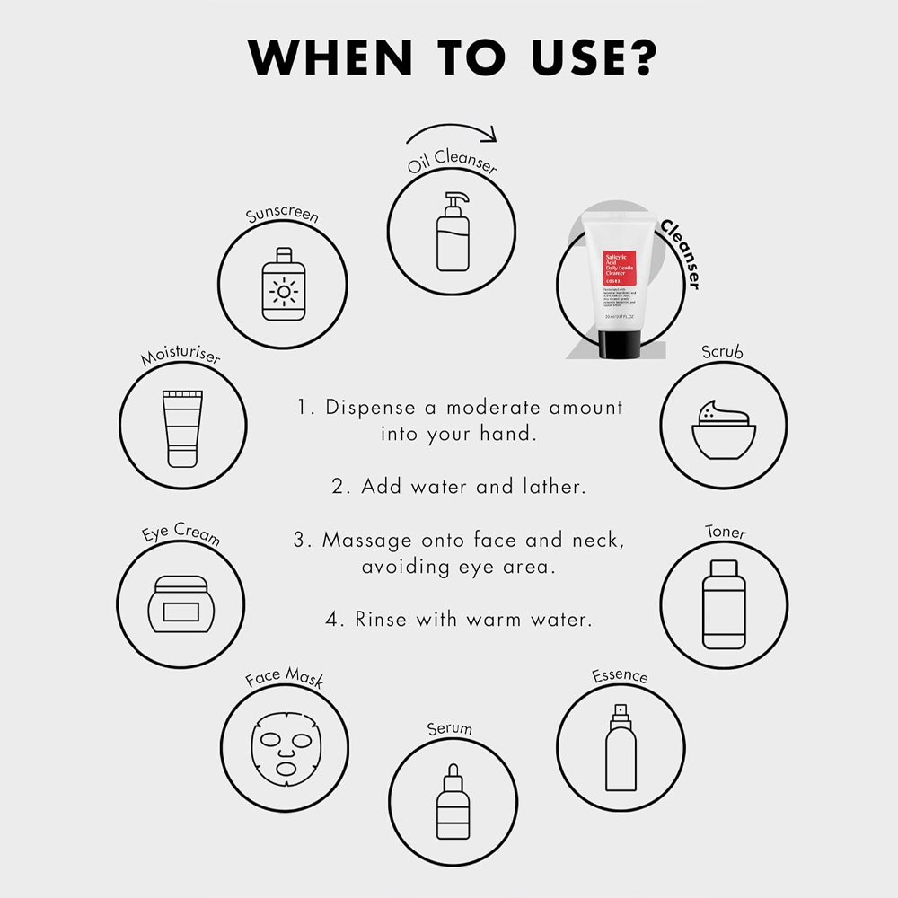 COSRX Gentle Daily Cleanser with Salicylic Acid 50ml