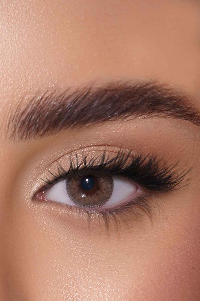 عدسات افل اقيت اليومية - ملونة زينة - عبوة تحتوي على عدستين