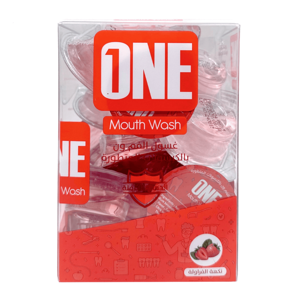 غسول الفم بالكبسولات المتطورة بنكهة نكهة الفراولة من ذا ون تاتش