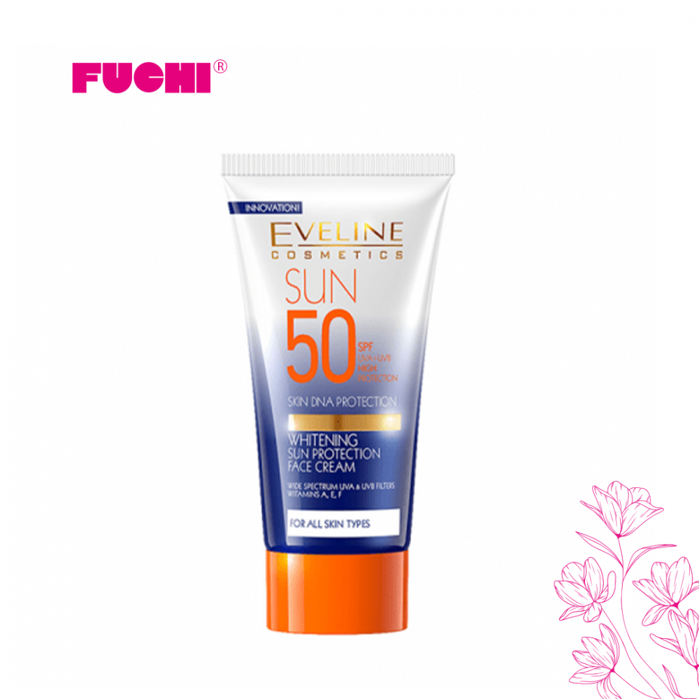 واقي شمس وكريم تفتيح للوجه من إيفلين - 50 مل