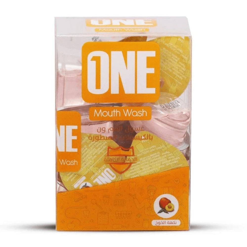 غسول الفم بالكبسولات المتطورة بنكهة الخوخ من ذا ون تاتش 20 كبسولة