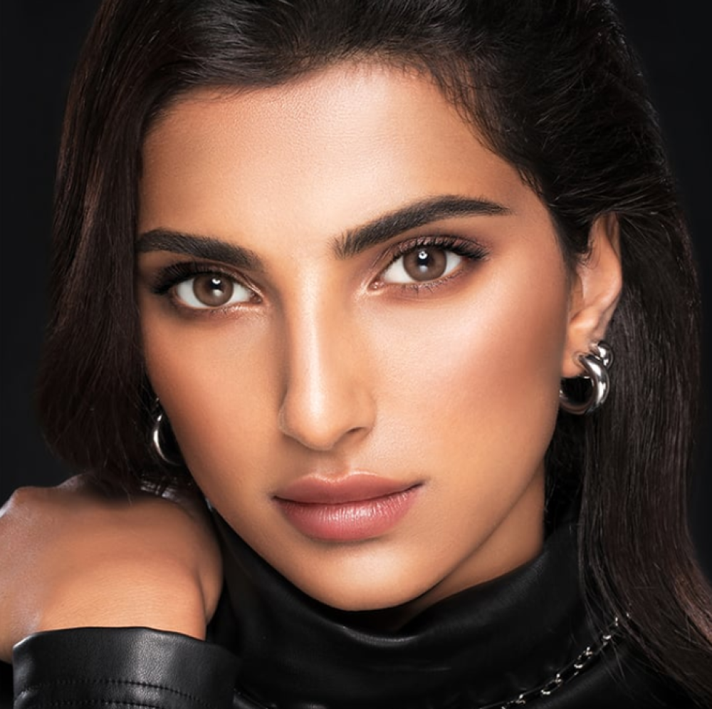 عدسات افل عود اليومية - ملونة زينة - عبوة تحتوي على عدستين