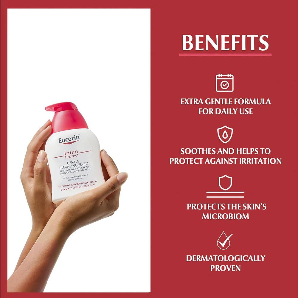 غسول جل منظف للمنطقة الحميمة للبشرة الحساسة من يوسيرين - 250 مل