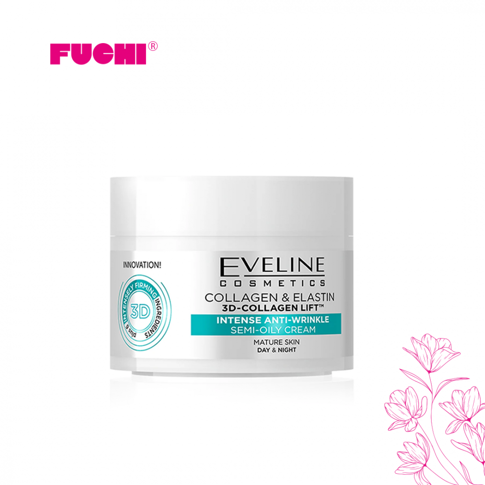 كريم الليل والنهار المضاد للتجاعيد بالكولاجين المكثف من إيفلين - 50مل