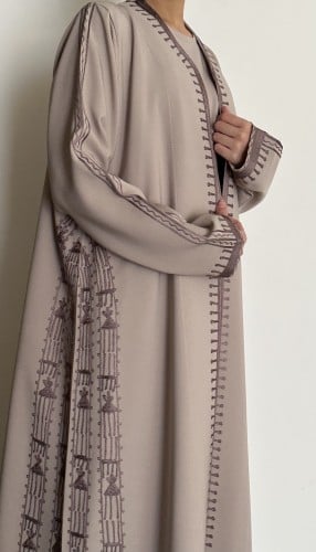 Blush-Beige Abaya