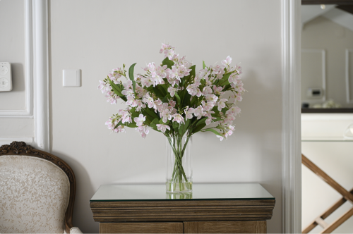 ورد ألستروميريا زهري ملمس طبيعي