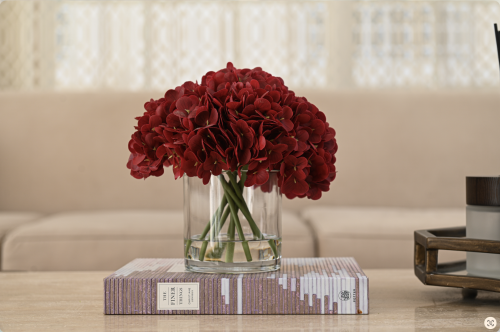 هدرنجا احمر ملمس طبيعي